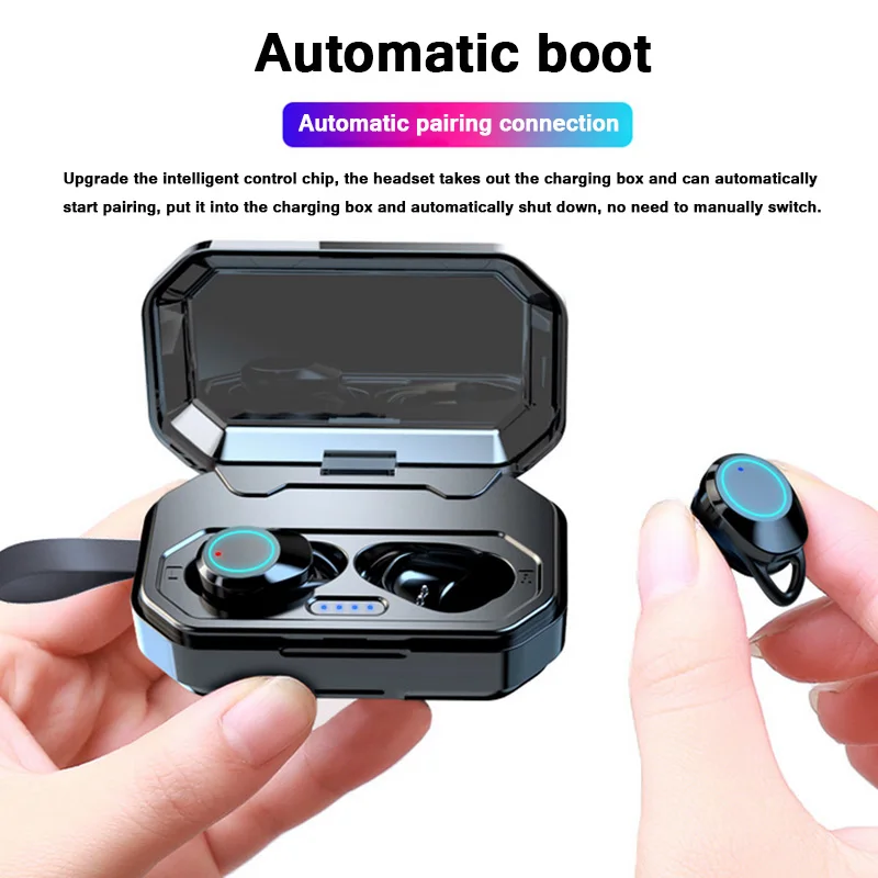 Moloke Bluetooth гарнитура TWS наушники беспроводные стерео с микрофоном и зарядным