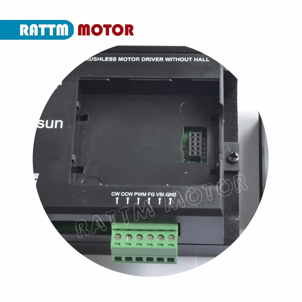 400W 48V ER8 с воздушным охлаждением DC бесщеточный электродвигатель вращения