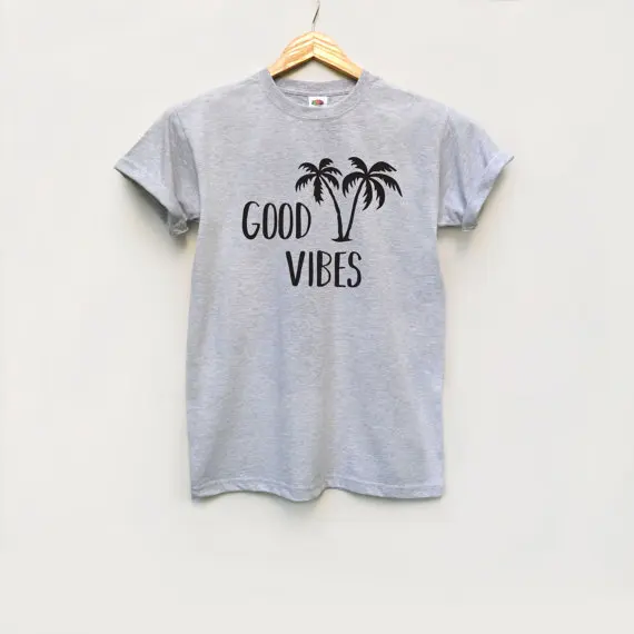 Футболка с надписью Good vibes футболка в подарок стиле Холодное сердце унисекс
