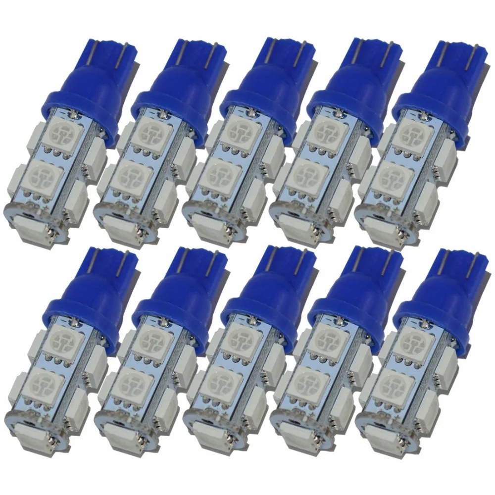 Автомобильные светодиодные лампы W5W T10 9SMD 5050 194 168 12 В|Сигнальная лампа| |