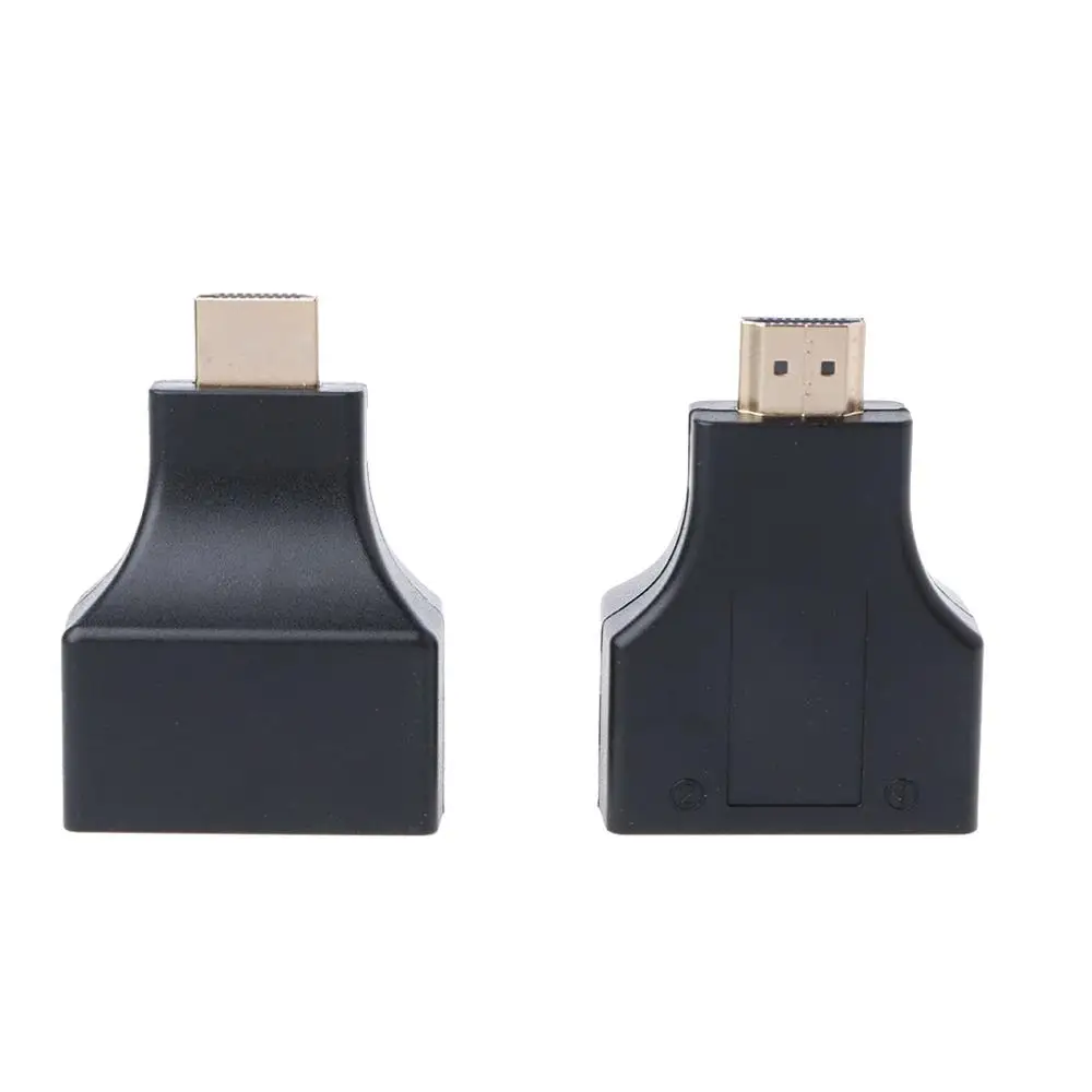 1 пара HDMI на двойной RJ45 CAT5E CAT6 UTP LAN Ethernet 1080P удлинитель адаптер|Компьютерные кабели