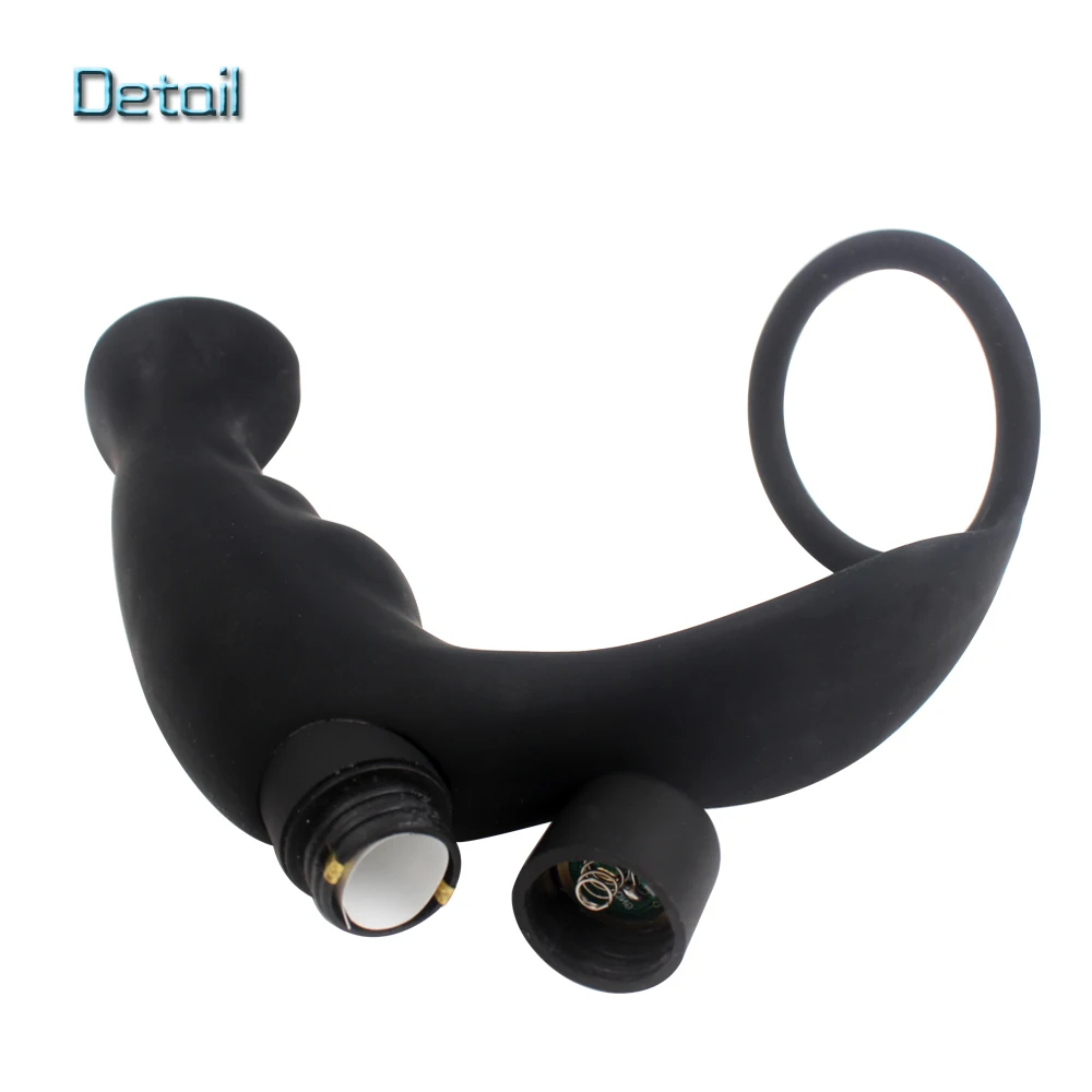 IKOKY Silicone Anal Vibrator Butt Plug Men Climax Delay Ejaculation Adult Products Prostate Massager Sex Toys for Cock Ring | Красота и