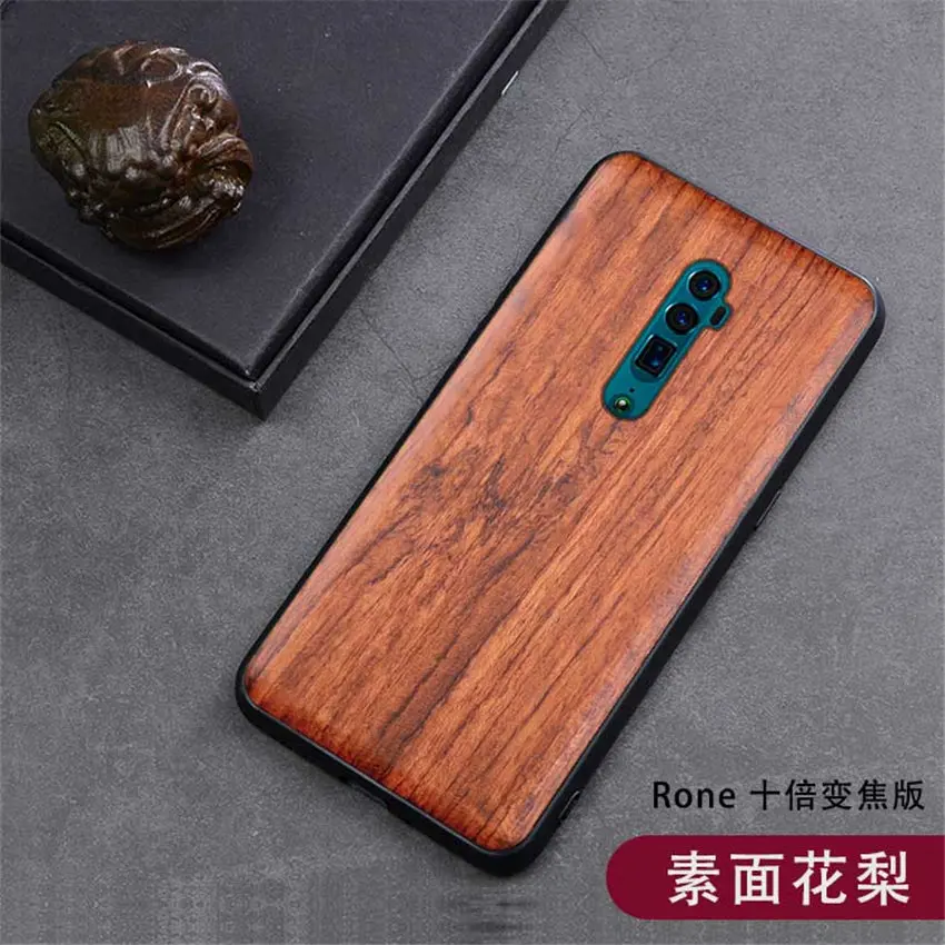 Чехол oppo Reno 10x zoom из натурального дерева funda oppo reno 10x zoom Rosewood TPU противоударный чехол-накладка для телефона reno 10x zoom