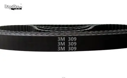 

HTD 309 3M Timing belt Pitch length 309mm width 6mm 9mm 10mm 15mm Teeth 103 Rubber HTD3M synchronous belt 309-3M in closed-loop