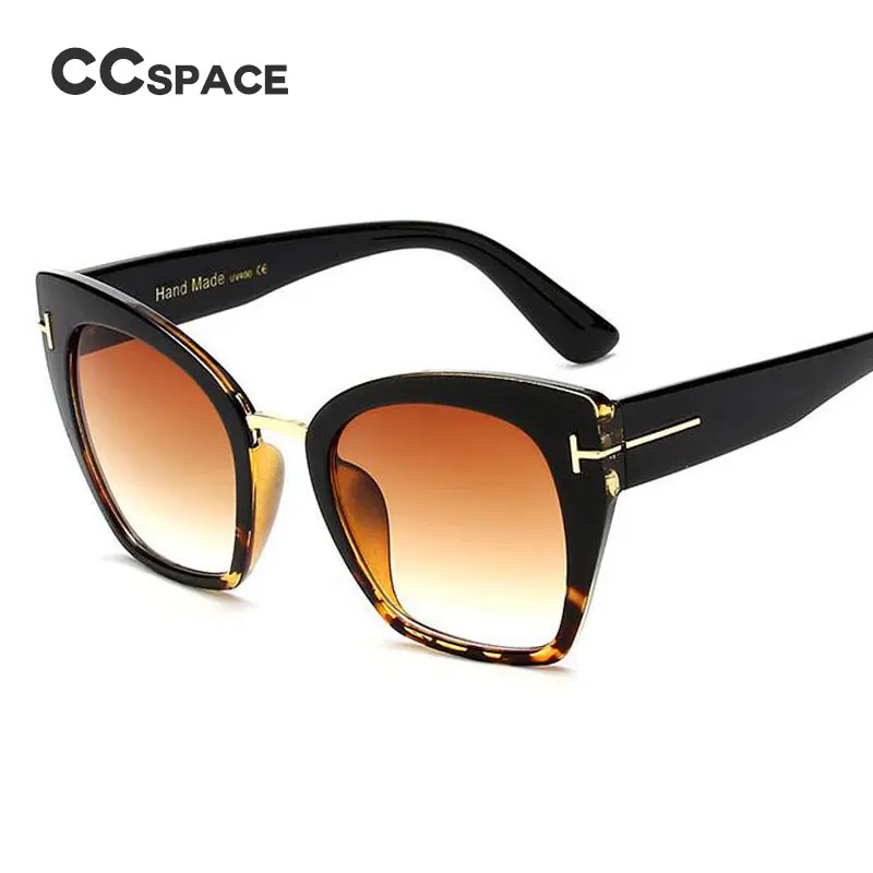 45079 женские негабаритные солнцезащитные очки для женщин кошачий глаз брендовые