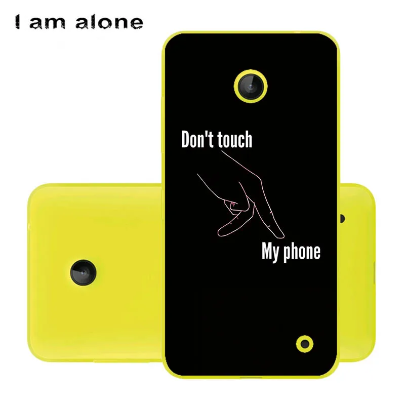 PC U10 Чехлы для телефонов I am alone для microsoft Nokia Lumia 630 4,5 дюйма, жесткий пластиковый мобильный Модный Цветной чехол для Nokia 630 - Цвет: PC U10