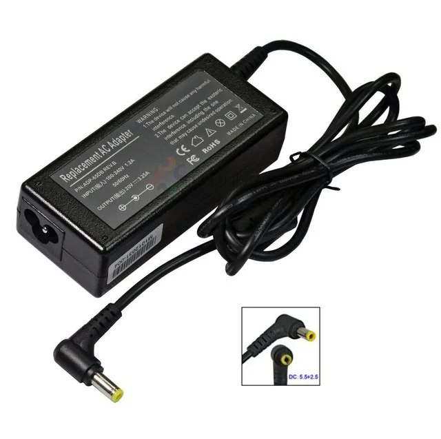 Адаптер переменного тока для ноутбука LS 20V 3.25A 5 5*2 FUJITSU Averatec 3220 AV3100 ADVENT 1115C зарядное