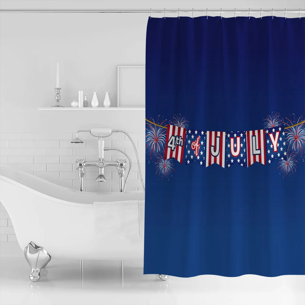 SHOWHOME Shower Curtain Independence Day 4 July Bathroom Decor | Дом и сад