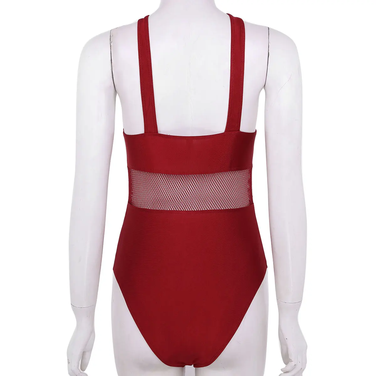 Women Ladies Ballet Dance Tutu Dress Gymnastics Leotard Bodysuit Perspective Mesh Ballerina Stage Dance Costumes Gym Swimsuit