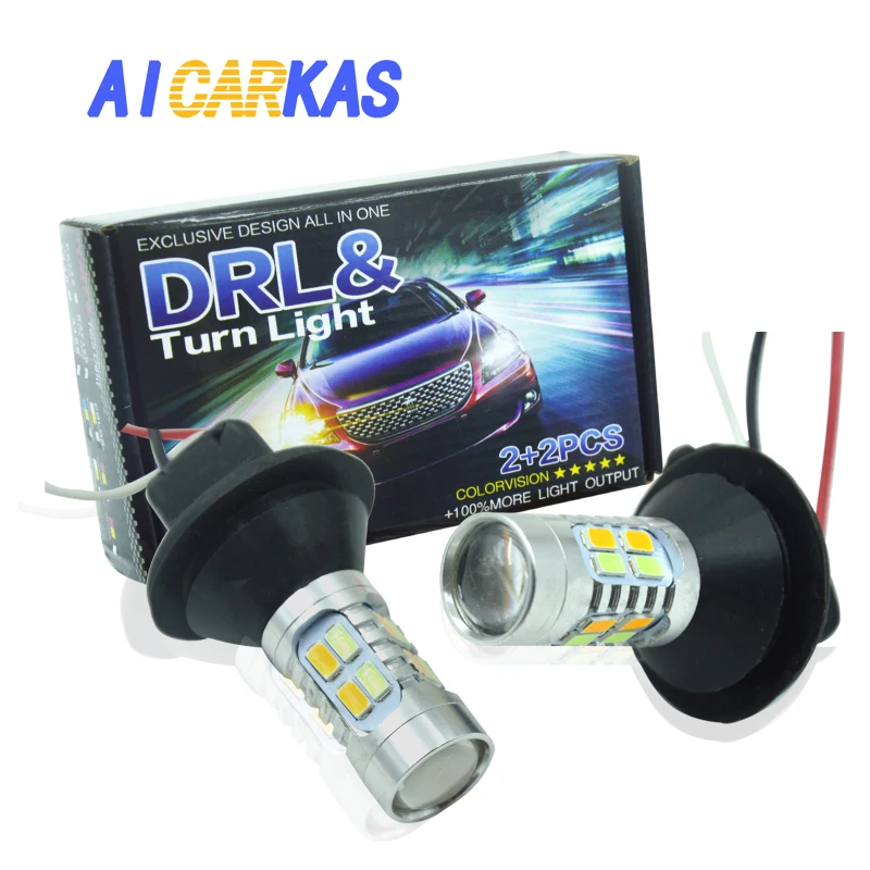 AICARKAS 2X 6-светодиодный аварийное Наборы для транспортных средств безопасности света баров 9 режимов вспышки Предупреждение лампы полиции светодиодный строб лампы 12 В 24 В Стробоскоп для вато Нива 4х4