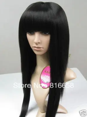 Доставка @ 60 см Черный Длинные Пушистые прямо Косплей Парик Волос 10.21|hair wigs|cosplay hair