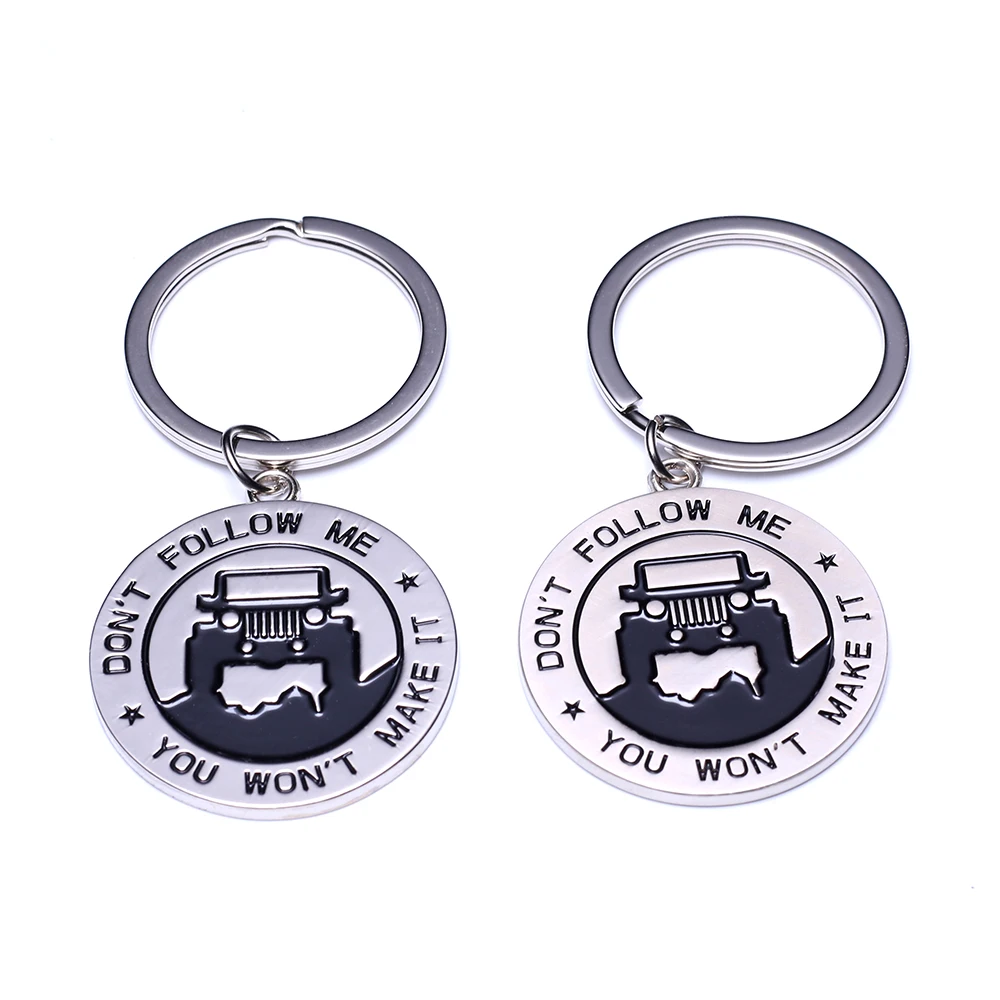 Armsky GlossyKey Chain для любителей джипа-брелоки для джипа "не следуйте за мной, вы не сделаете его" Отличный подарок для владельца джипа