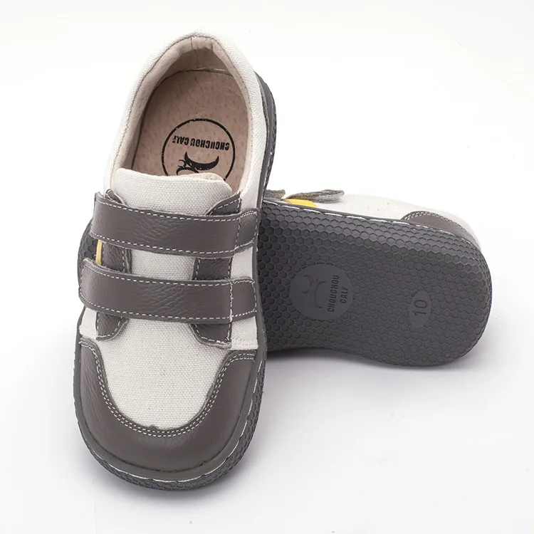 Pekny BOSA Брендовая детская кожаная обувь Barefoot на плоской подошве обувь для мальчиков повседневные кроссовки для девочек; летняя мягкая обувь ручной работы; детские носки