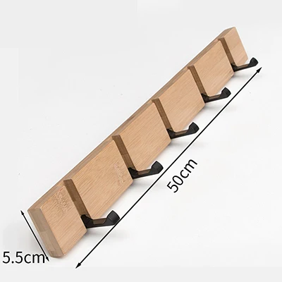 5 hook Wood color Складной крючок за дверью, вешалка, настенный крючок для двери, вешалка для полотенец, для крыльца/спальни/ванной комнаты/гостиной, вешалка для пальто - Цвет: 5 hook Wood color