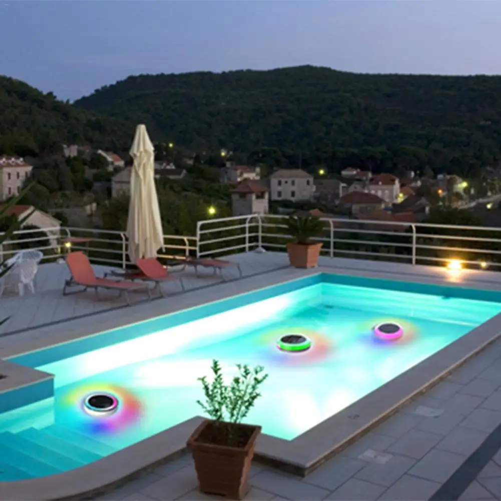RGB солнечные плавательные светодиодные светильники для бассейна открытый