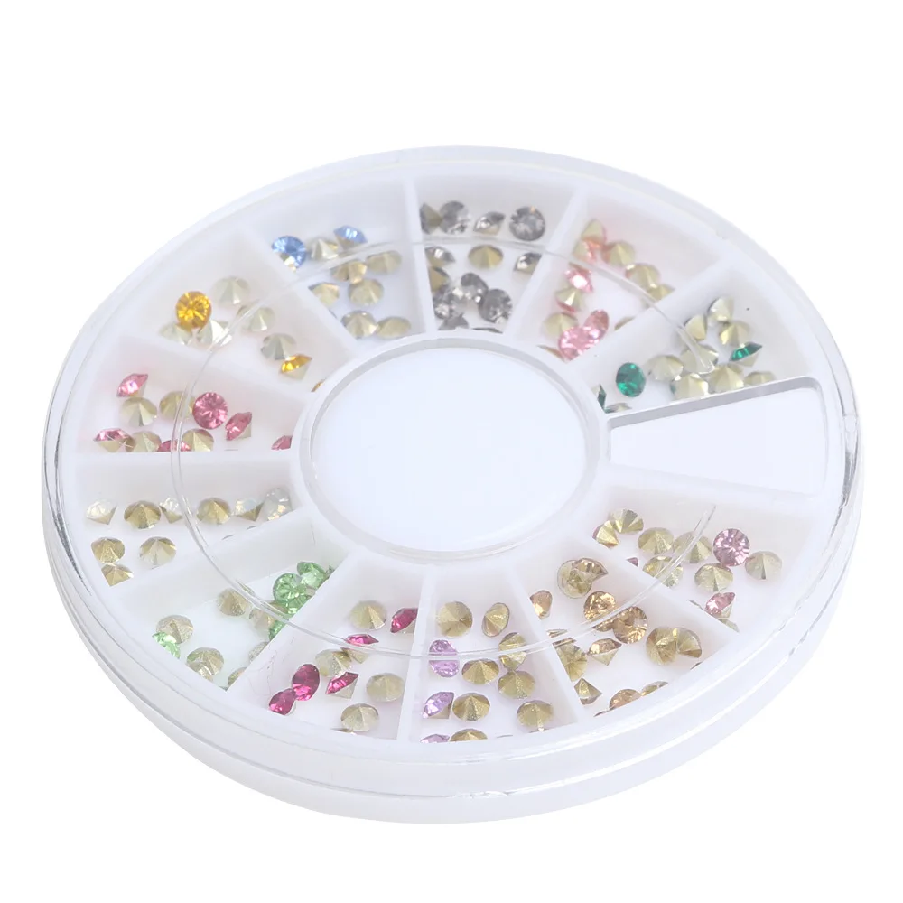 LF 1Box(120Pcs) Acrylic Rhinestone For Needlework PointBack Cabochon Scrapbook Decoration Craft DIY Embellishments Accessories | Дом и сад