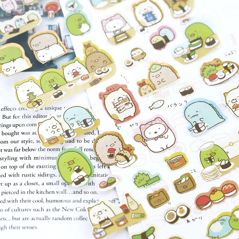 1 шт. Kawaii уголки для скрапбукинга Creature Ver 3 планировщик наклейки/украшения