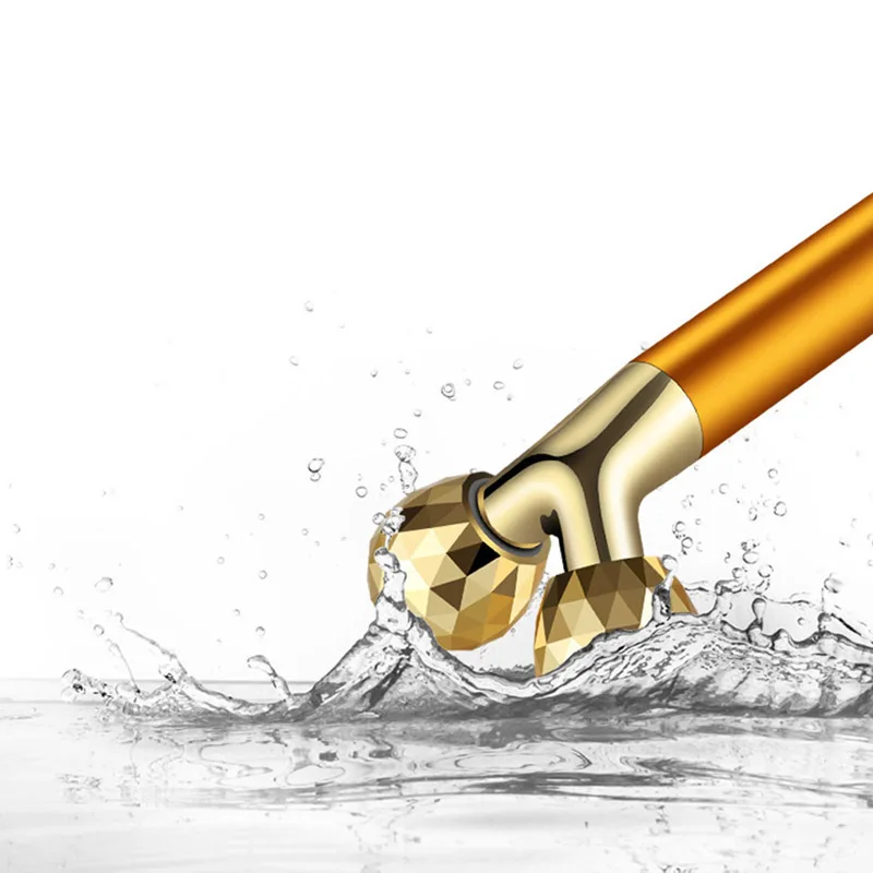 24k Gold Energy Bar 3d Электрический вибромассажер для лица V лифтинг бар карандаш для лица ролик двойной для лица и подбородка формирующий массажер