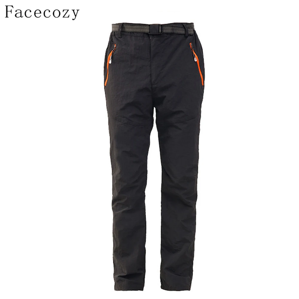 women black Facecozy Для женщин летние походов и рыбалка брюки девочек быстросохнущая восхождение Calca дышащий УФ Охота штаны PESCA размера плюс 4XL - Цвет: women black