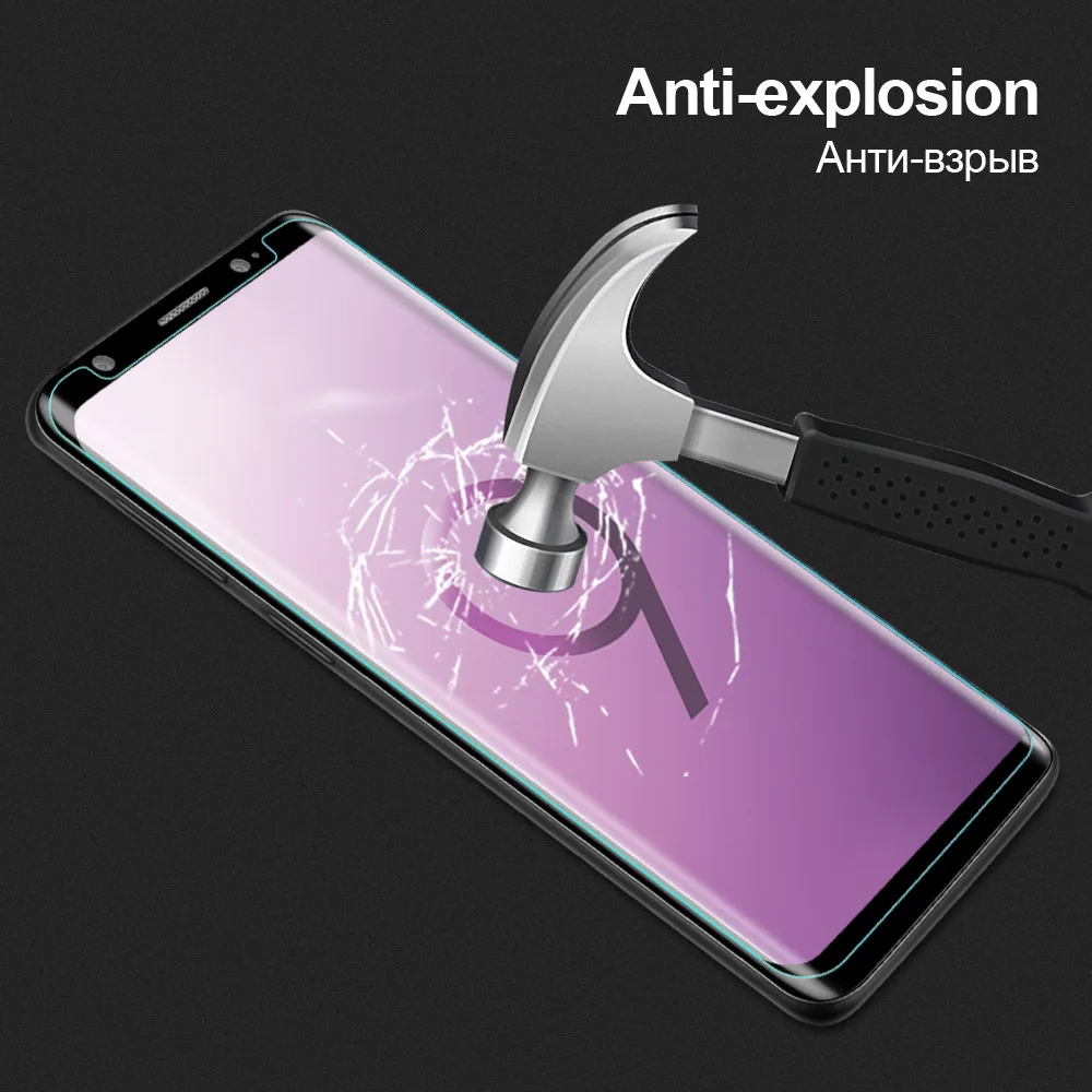 TOMKAS 5D Защита экрана для samsung Galaxy S9 стекло 3D изогнутые края легко установить для samsung S8 Plus S9 Plus закаленное стекло