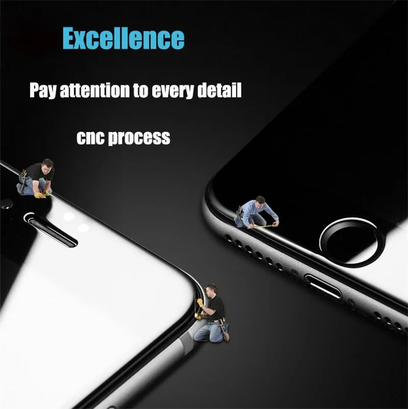 3D 4D Advanced 5D полное покрытие Экран протектор Защитная Стекло для iPhone 7 8 плюс 9 H взрыв защитная пленка чехол для iPhon X