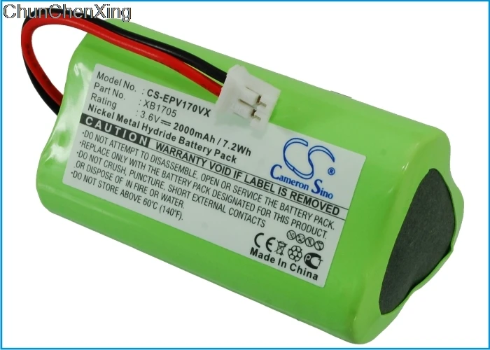 Аккумулятор Cameron Sino 2000 мАч XB1705 для Euro Pro Shark V1705 V1705i|Цифровые аккумуляторы| |