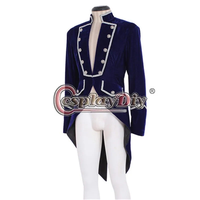 Cosplaydiy средневековый мужской пиджак-фрак в стиле стимпанк бархатный готический