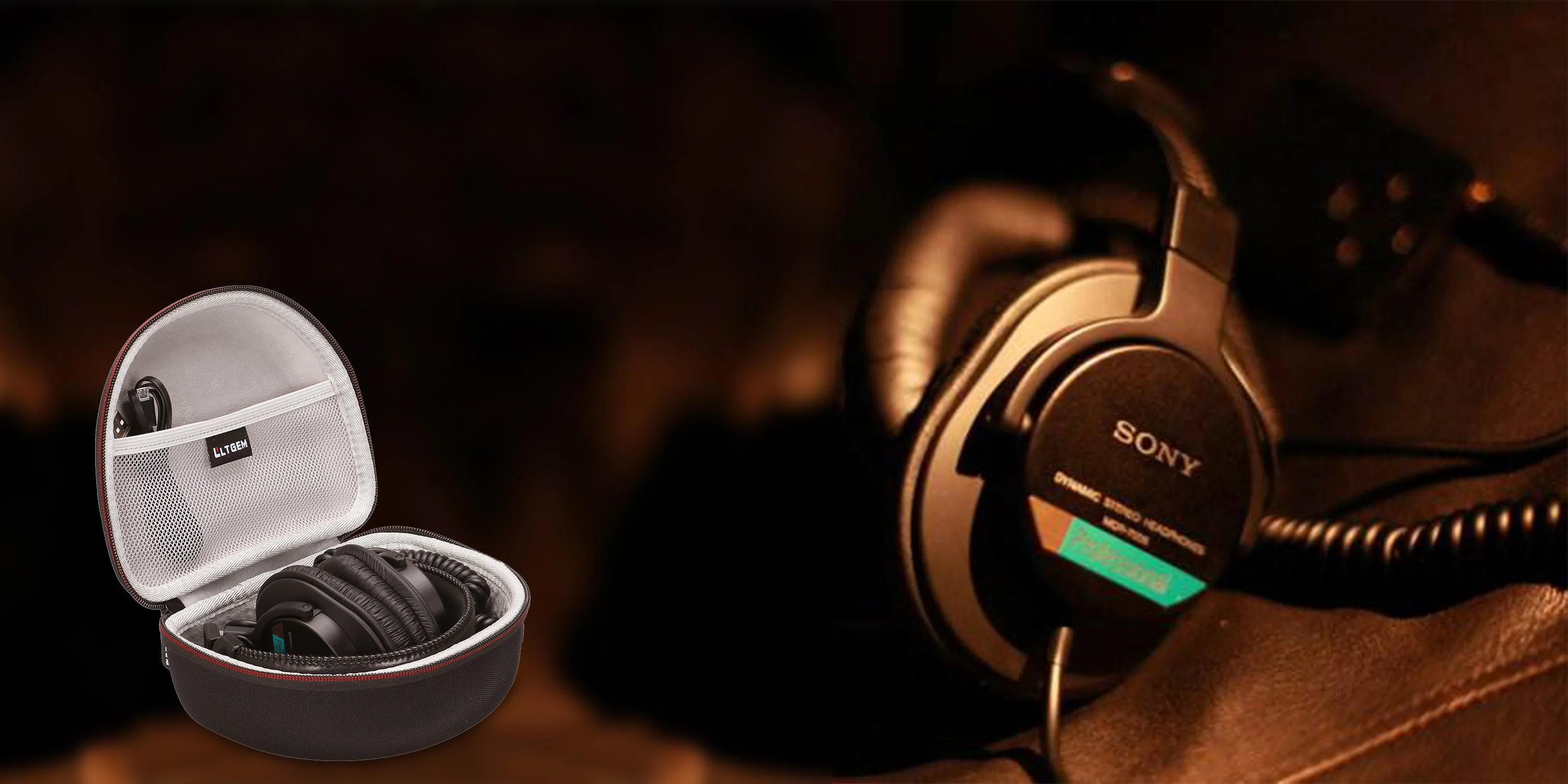 Жесткий чехол LTGEM EVA для Sony MDR7506 Профессиональная Большая диафрагма наушников
