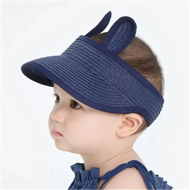 Летняя Детская пустая соломенная шляпа Корейская Повседневная Солнцезащитная