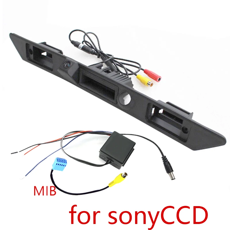 for sonyccd MIB HD CCD Автомобильный багажник ручка переключатель заднего хода камера для Audi A6L Q7 A4 A3 A5 A6 A8L A8 динамический траектория реле фильтр PQ MIB - Название цвета: for sonyccd MIB