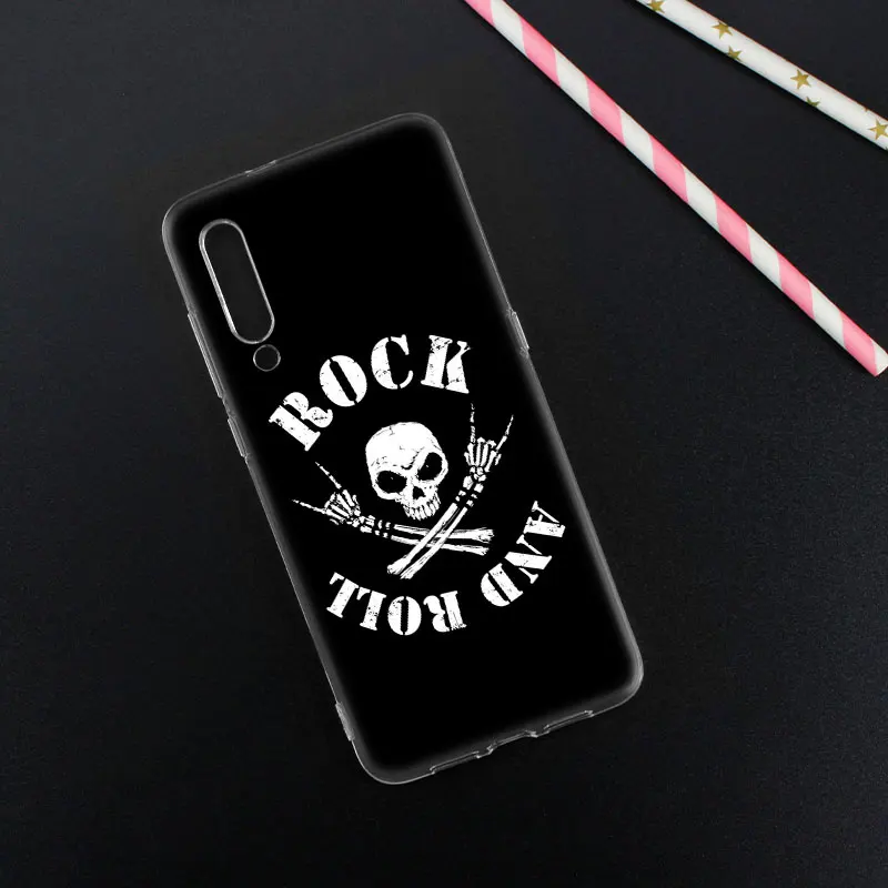 Мягкий силиконовый чехол Rock roll для Xiaomi Pocophone F1 Mi 5X A1 6X A2 8 SE Lite Play Mix3 9 9SE 9T Pro CC9 Модный