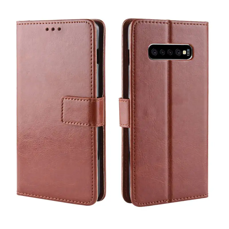 Чехол-книжка для Samsung Galaxy S10 Plus SM-G975F/DS SM-G975U SM-G975W искусственная кожа | Мобильные