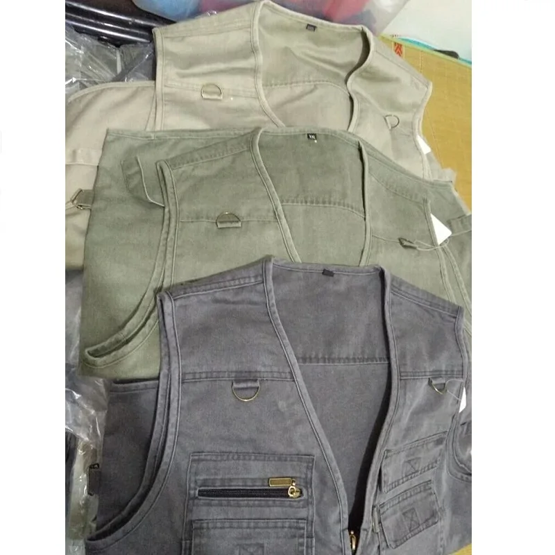 Большой 5XL многофункциональный мужской жилет с множеством карманов