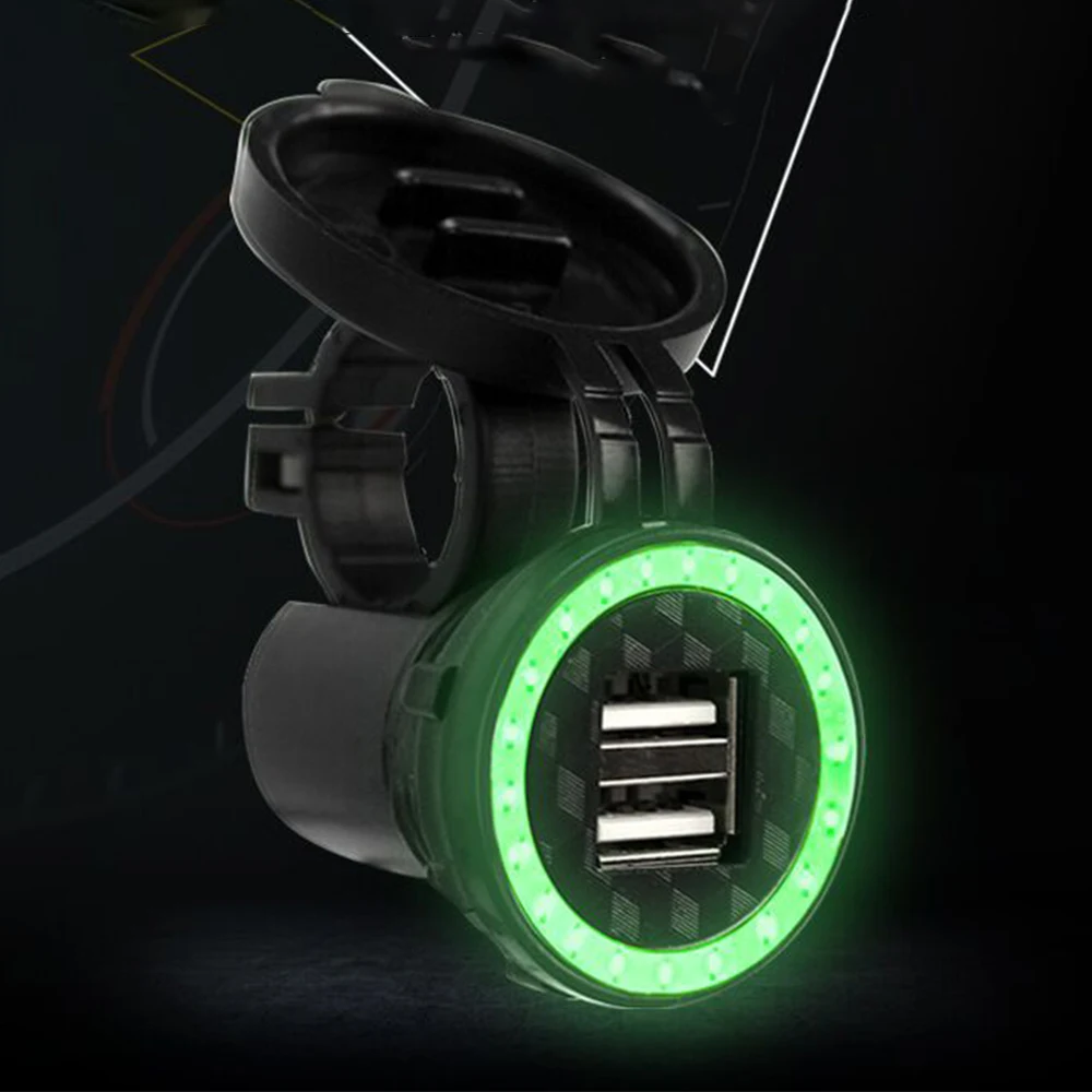 5V 1/2.1A мотоцикл Зарядное устройство USB Мощность адаптер moto Водонепроницаемый