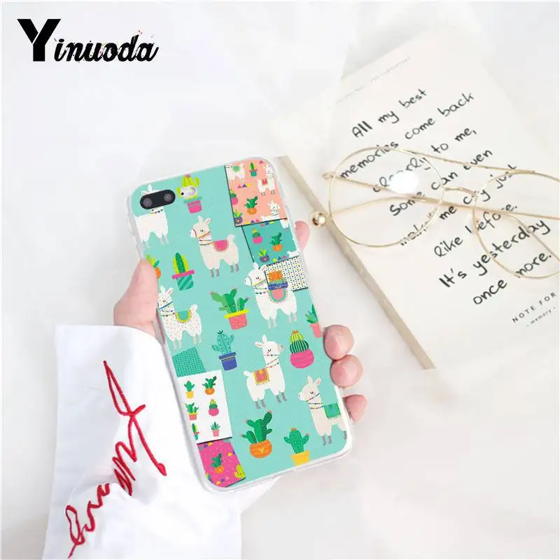 Yinuoda милые ламы Альпака животные мультфильм новинка Fundas PhoneCase для iPhone8 7 6 6S Plus X XS MAX 5 5S SE XR 11 11pro 11promax