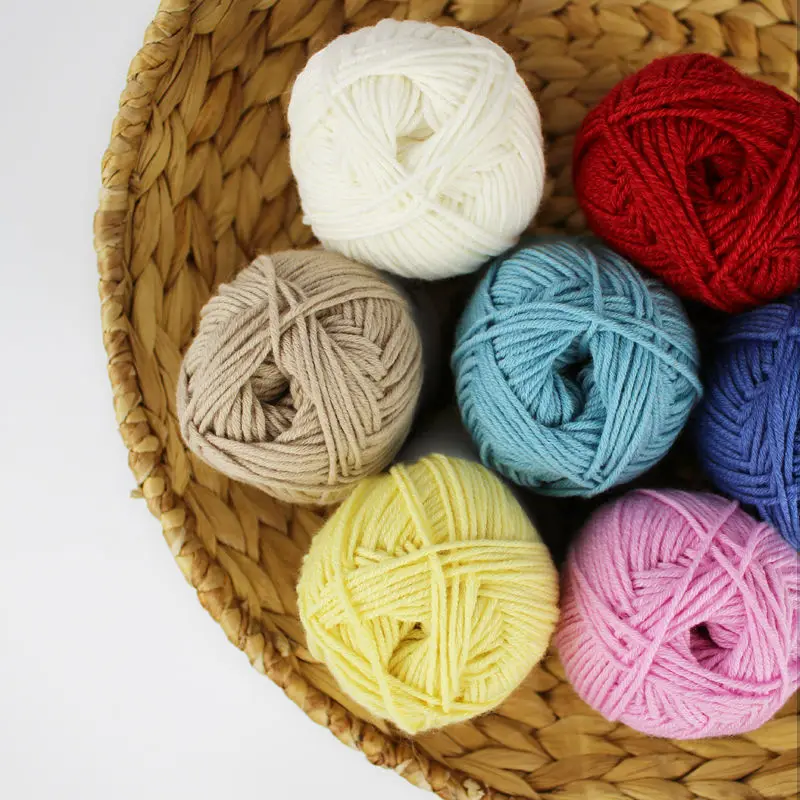 50 г/шар Чистая мягкая мериносовая шерсть хлопок Детская Пряжа Шарф вязаный