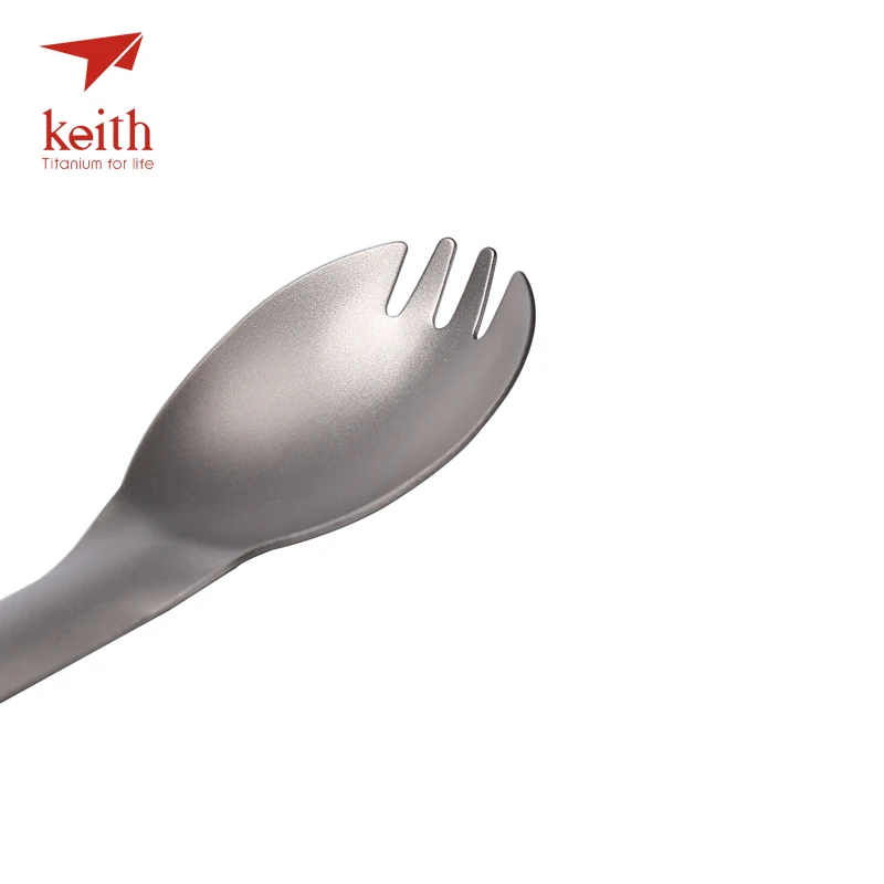 Кейт Титан 200 мм длинной ручкой Spork отдых путешествия столовые приборы пикник