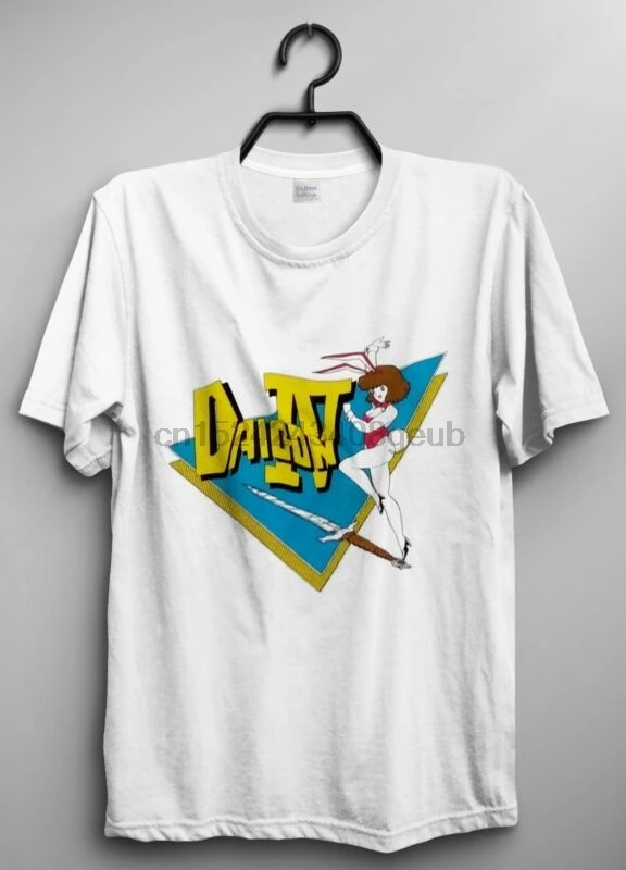 Винтажная Футболка 80 х DAICON IV аниме пленки Размер S 2XL Reprint|Мужские футболки| |