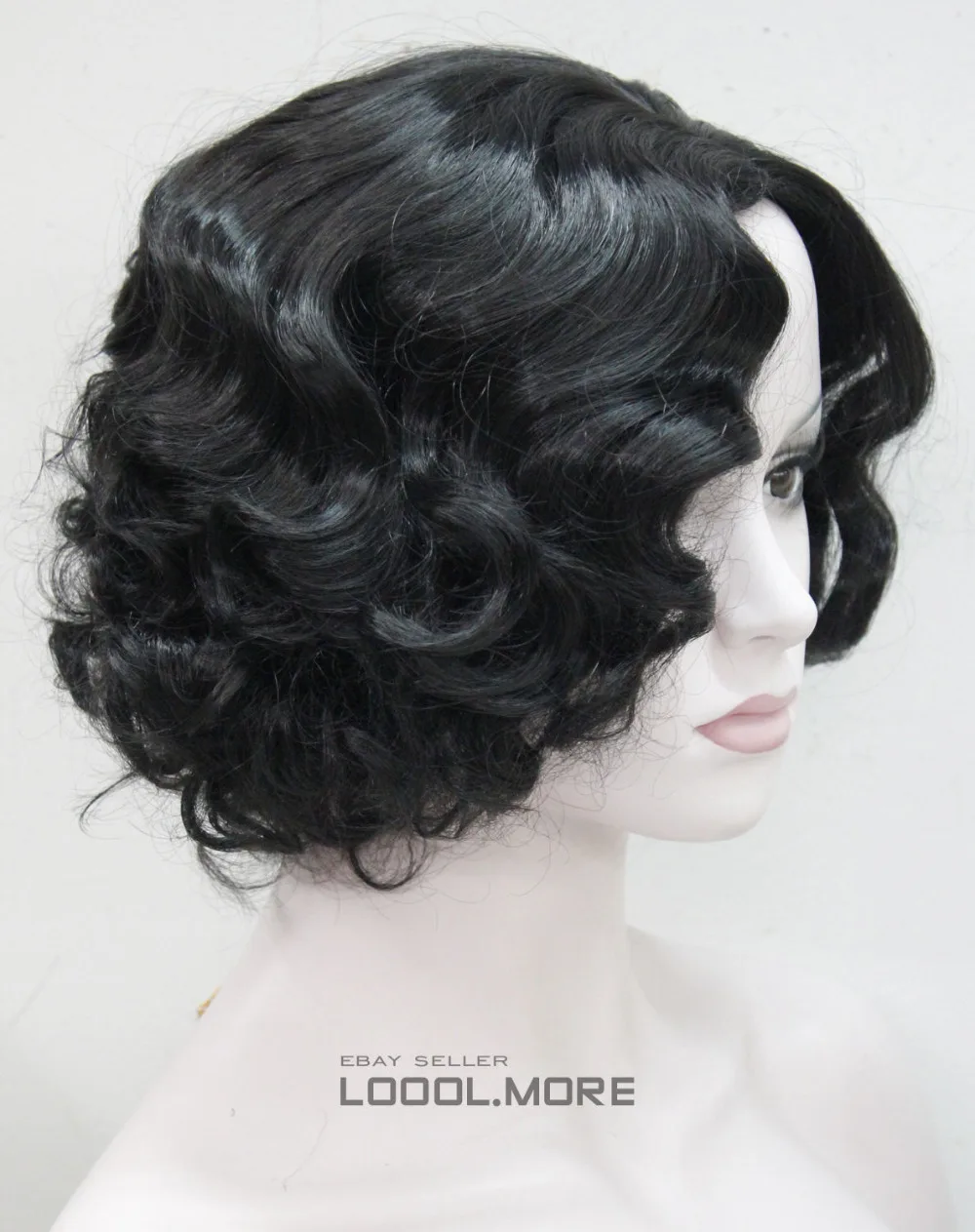 LL RH2638 free Darkest Brown Short Wavy Women ladies full wig (A0317) |