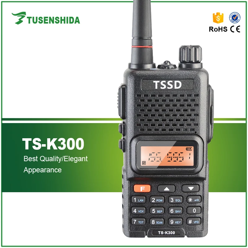 Портативная рация 5 Вт 136 174 МГц УКВ двухсторонняя TSSD TS K300|transceiver antenna|portable
