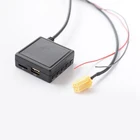 Музыкальный адаптер Bluetooth 5,0, миниатюрный, ISO 6Pin, беспроводной, для мобильного телефона, звонков, громкой связи, USB, AUX, аудиоадаптер для Smart 451, 5351