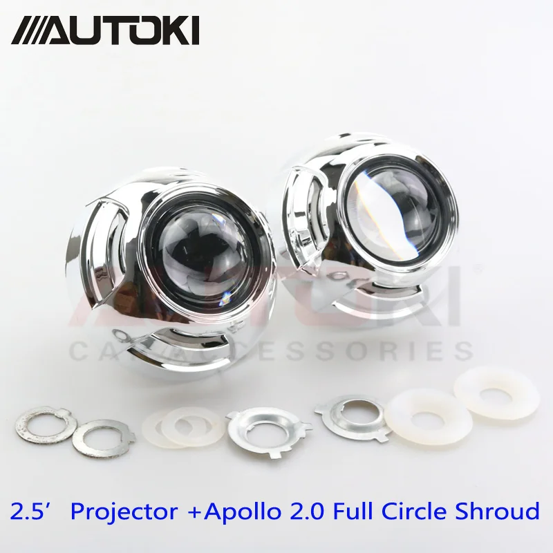 Автостайлинг Autoki 2017 обновленные автомобильные ксеноновые фары 2 5 дюйма линзы