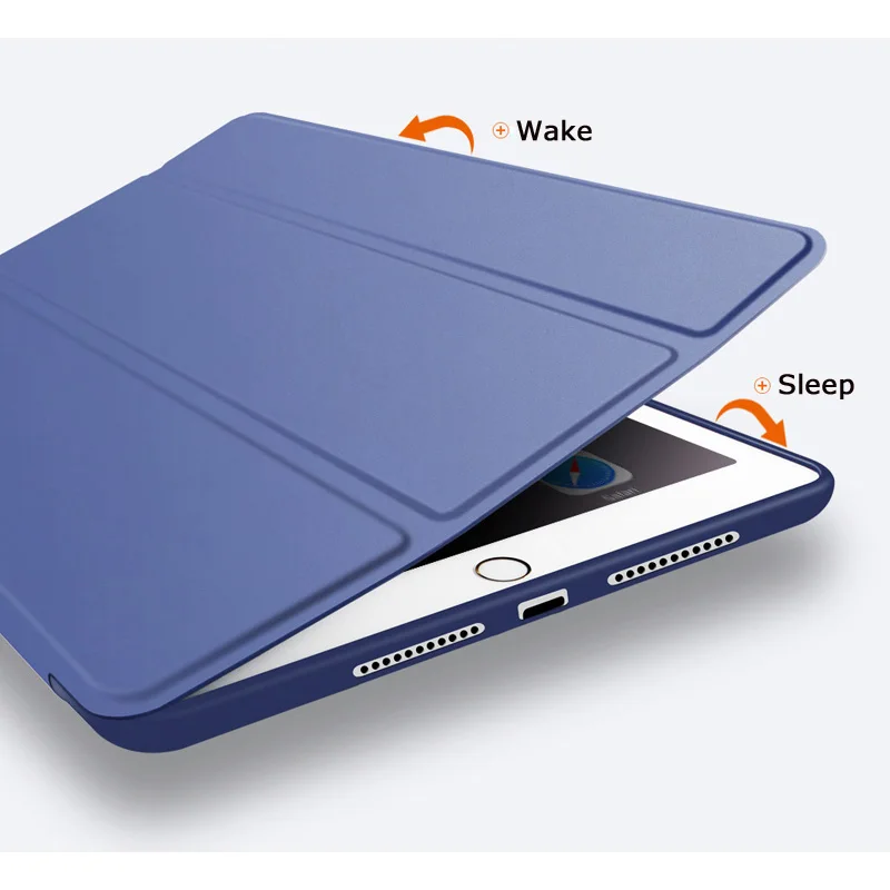 Для Ipad Air 2 случае падения сопротивления силиконовые Smart Cover магнитом проснуться