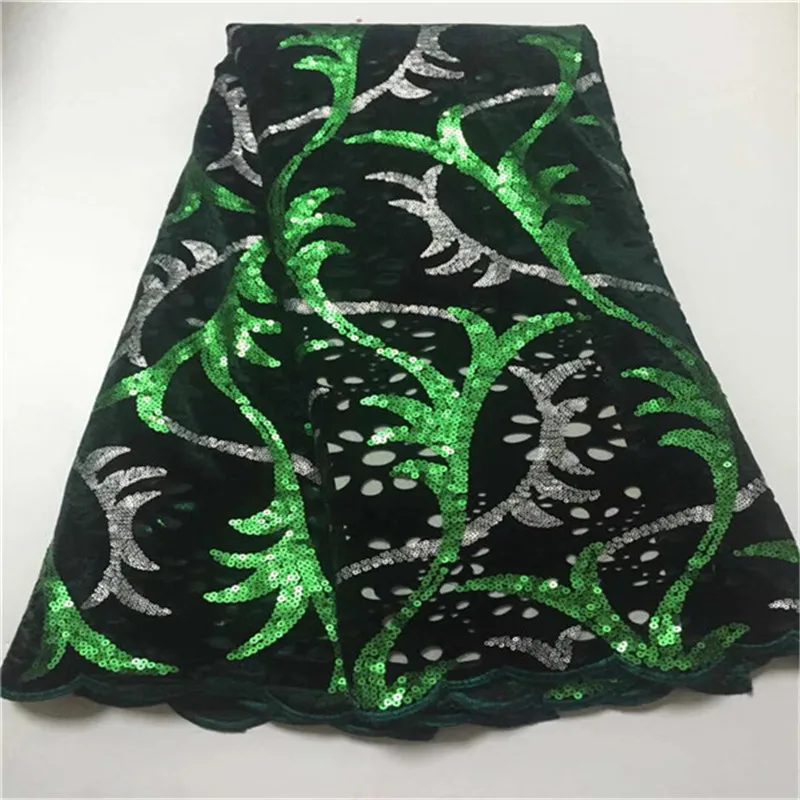 African Sequin Lace Fabric Velvet For Sewing Dress Wedding Clothes 2018 French Net | Дом и сад