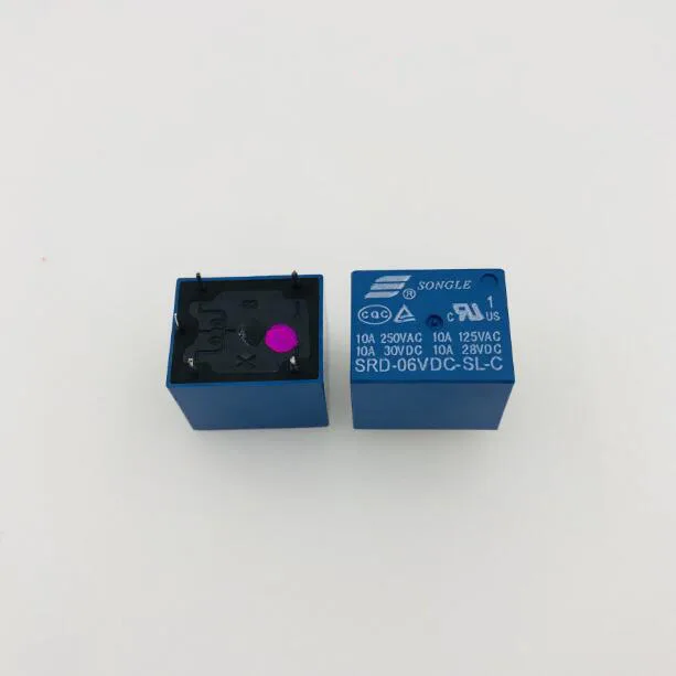 Горячая новинка 6В реле SRD 06VDC SL C 6VDC SRD06VDCSLC DC6V 10A 250VAC 5PIN|Реле| |