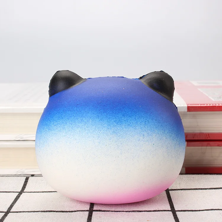 Kawaii Jumbo Squishy Galaxy панда голова лицо мягкий медленно Восстанавливающий форму кулон