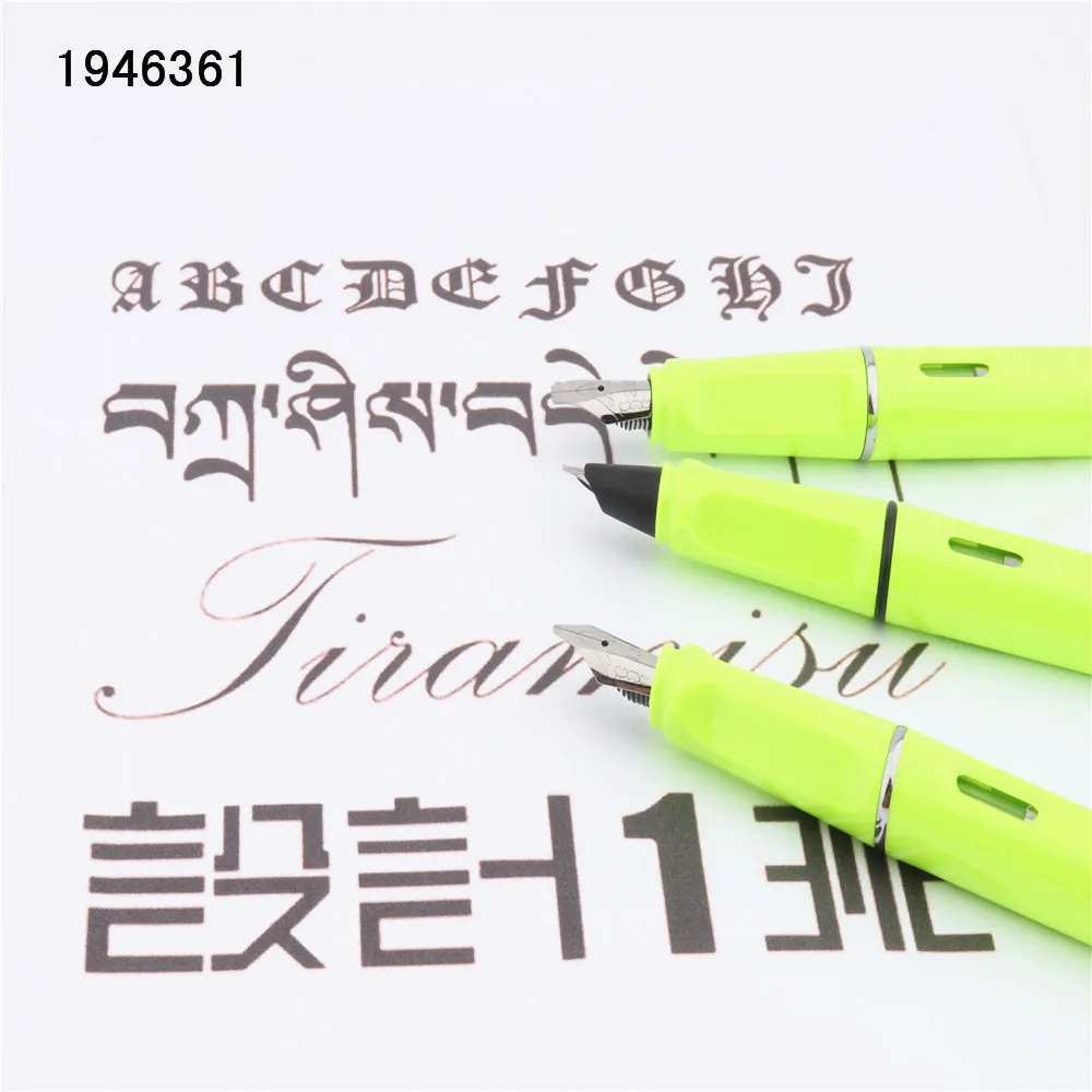 Jinhao 871 флуоресцентная зеленая Готическая параллельная художественная Цветочная