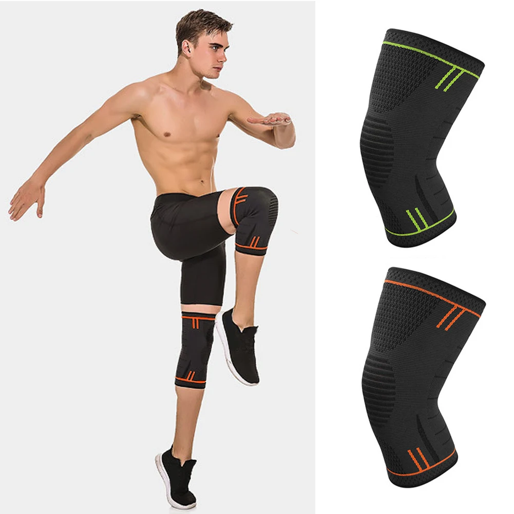 Баскетбол Фитнес Спорт Kneecap Велоспорт поддержка эластичные беговые колодки