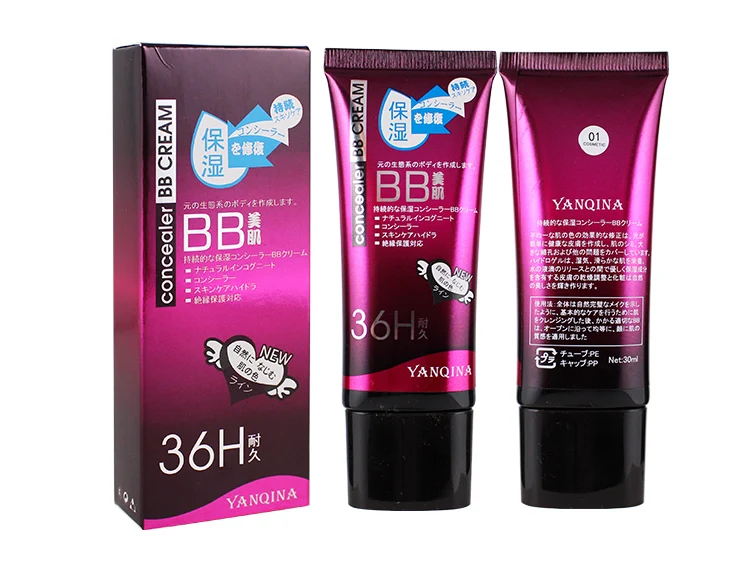 YANQINA Новинка 3 цвета натуральный BB крем Женский консилер Обнаженная основа