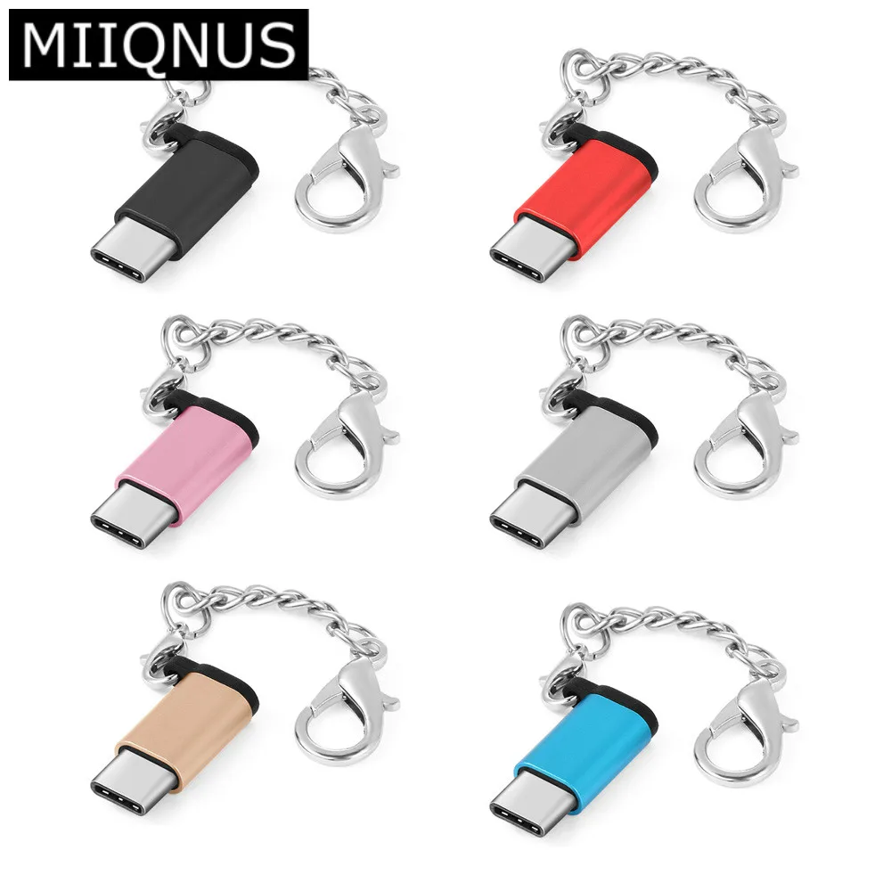 1 шт. USB 3,1 type C OTG адаптеры Micro USB мама к type C мужской брелок конвертеры шнур провода разъемы для huawei смартфон